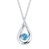 Sterling Silver Birthstone pendant (December)